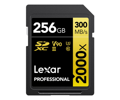 Karta pamięci Lexar 256GB 2000x Professional SDXC UHS-II U3 V90
